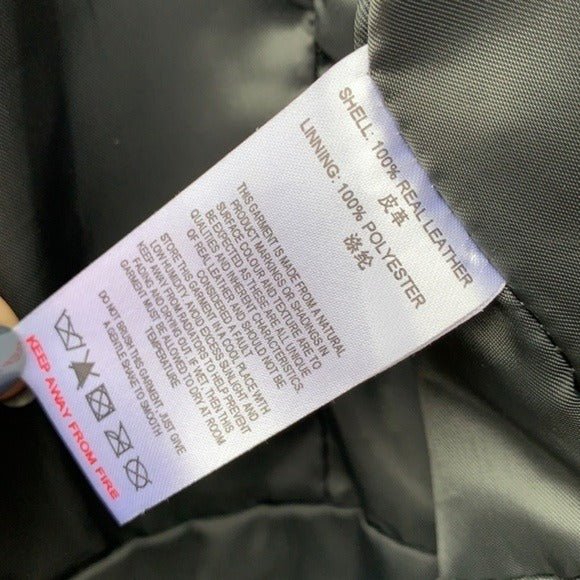 REISS 1971 Leather Asymmetrical Zippered Green Biker Moto Jacket - Botablu