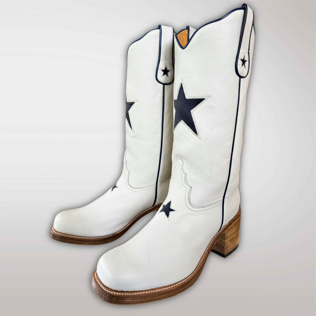 SENDRA Star Platform Campus Cowboy Boots - Botablu