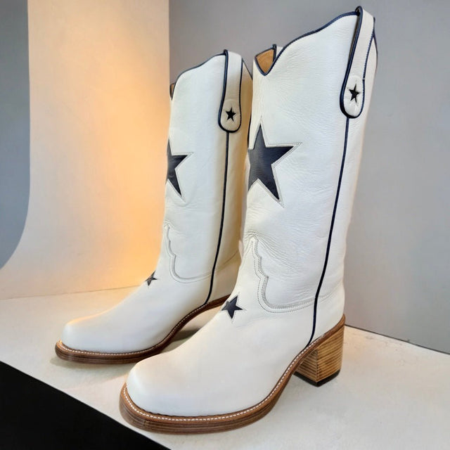 SENDRA Star Platform Campus Cowboy Boots - Botablu