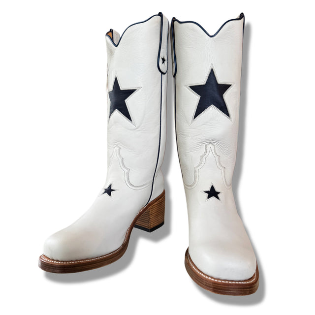 SENDRA Star Platform Campus Cowboy Boots - Botablu