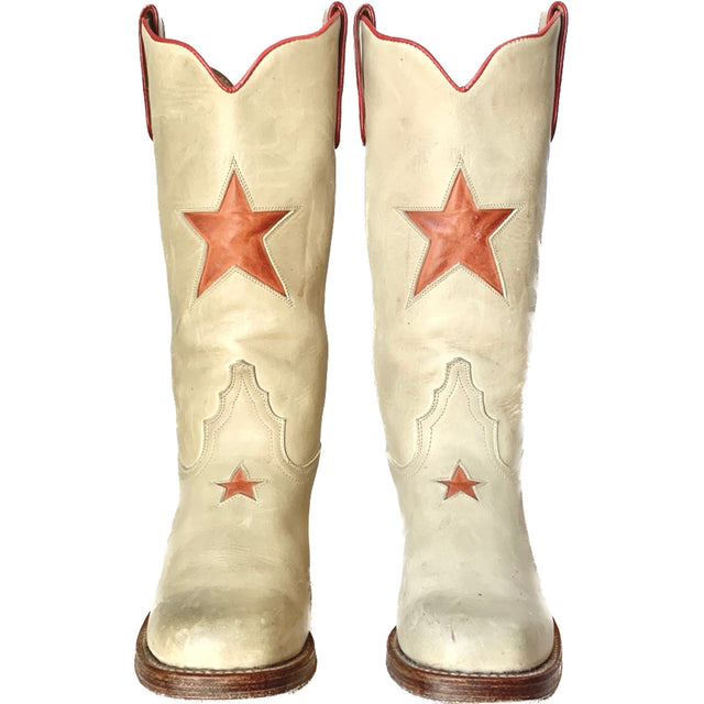 SENDRA Star Vintage Y2K Platform Chunky Campus Style Cowgirl Western Boots - Botablu