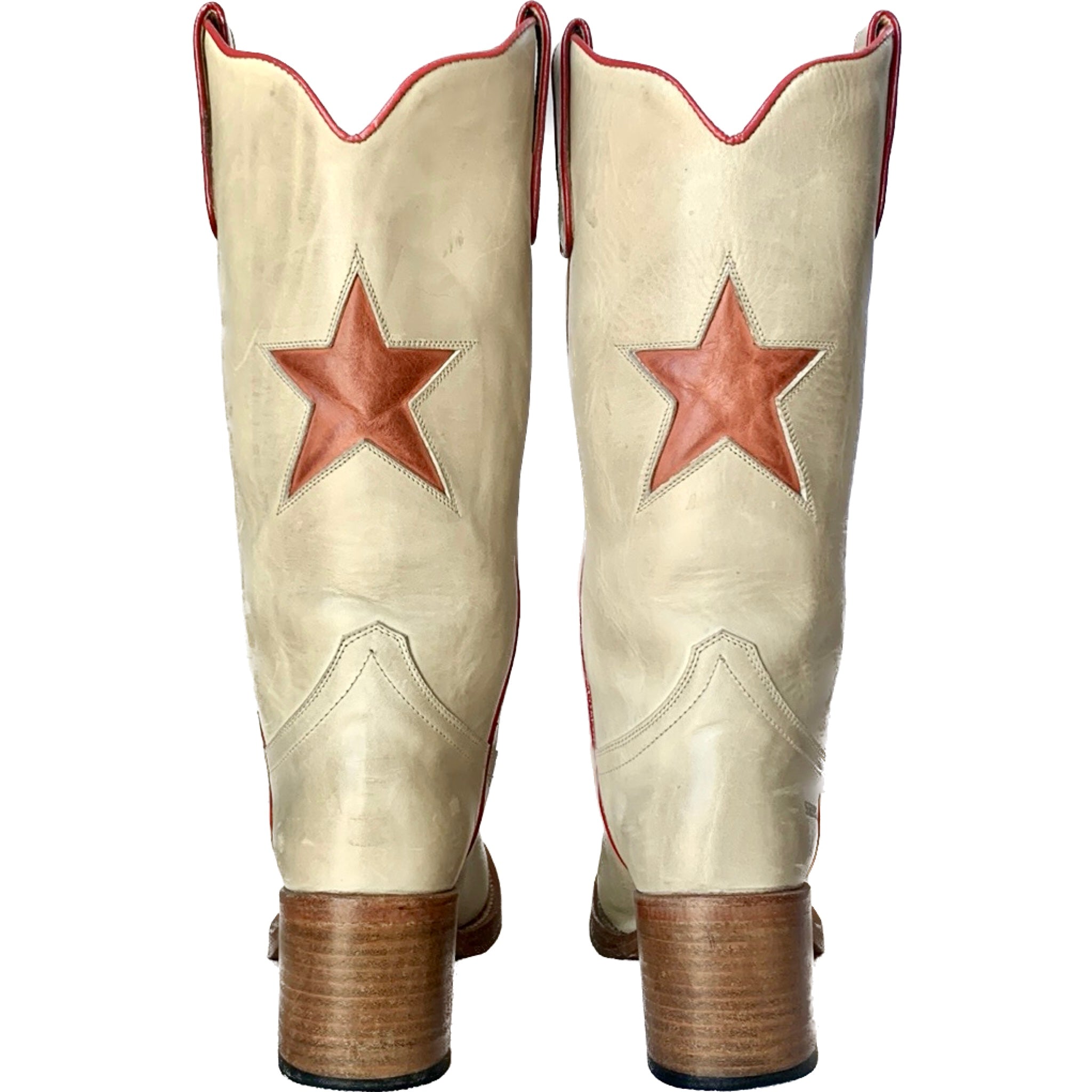SENDRA Vintage Y2K Star Platform Chunky Campus Cowgirl Western