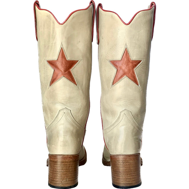 SENDRA Star Vintage Y2K Platform Chunky Campus Style Cowgirl Western Boots - Botablu