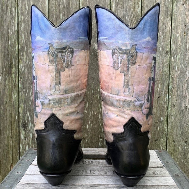 SEYCHELLES New Vintage Native American Tapestry Cowgirl Cowboy Western Boots - Botablu