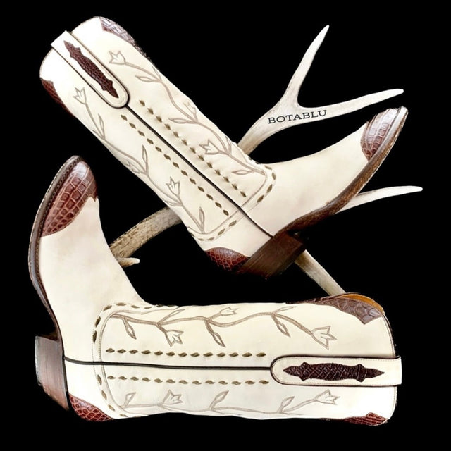 STALLION BOOT AND BELT COMPANY Custom Handmade Cowgirl Cowboy Western Boots - Botablu