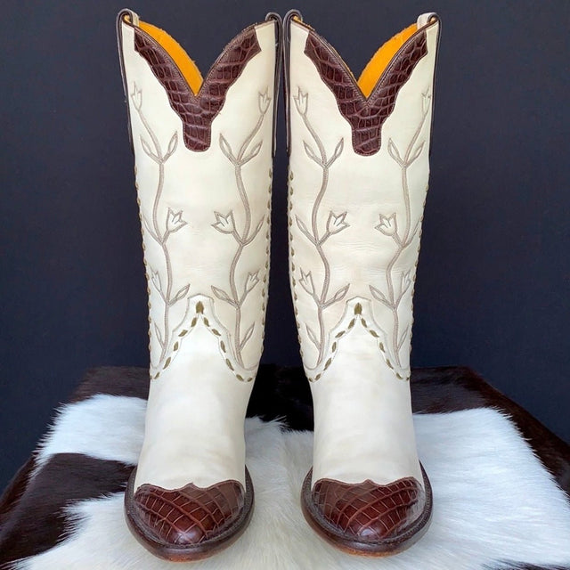 STALLION BOOT AND BELT COMPANY Custom Handmade Cowgirl Cowboy Western Boots - Botablu