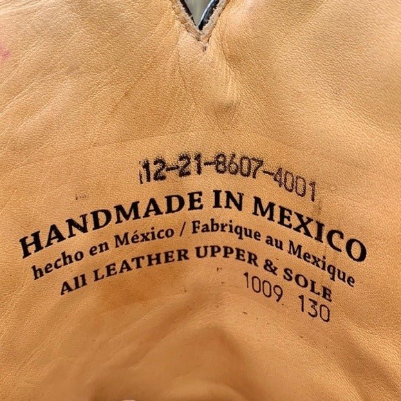 STETSON Handcrafted Caiman Exotic Square Toe Black Cowgirl Cowboy Western Boots - Botablu