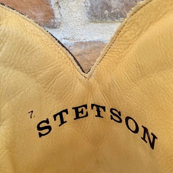 STETSON Serape Aztec Blanket Blue Brown Tall Knee High Western Cowgirl Boots - Botablu