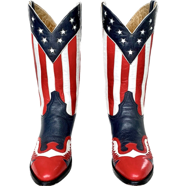 THE OLD GRINGO American Flag Eagle Western Boots - Botablu