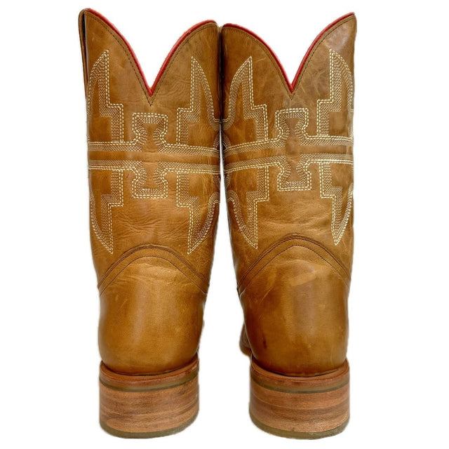 TIN HAUL Stink Eye Flames Square Toe Western Cowboy Boots - Botablu