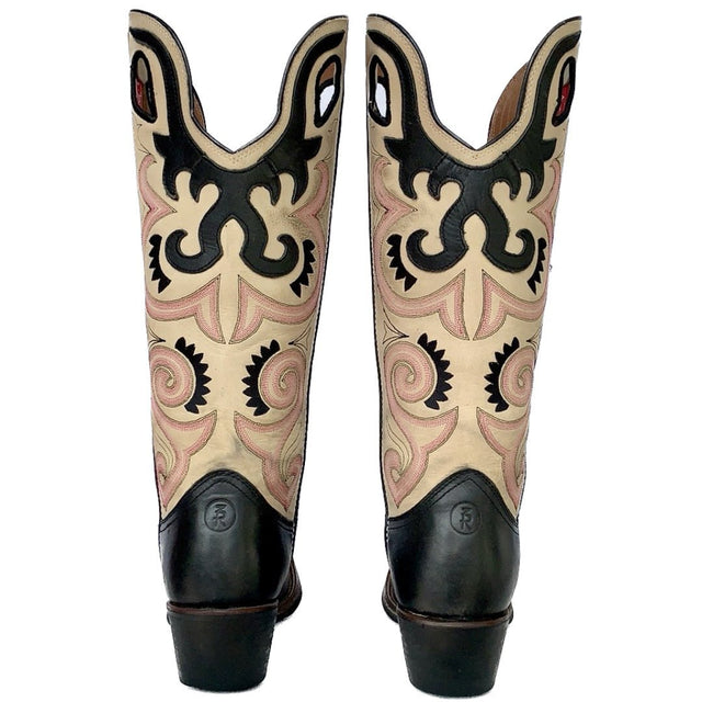 TONY LAMA Buckaroo Bella Tall Knee High Square Toe Western Cowgirl Cowboy Boots - Botablu