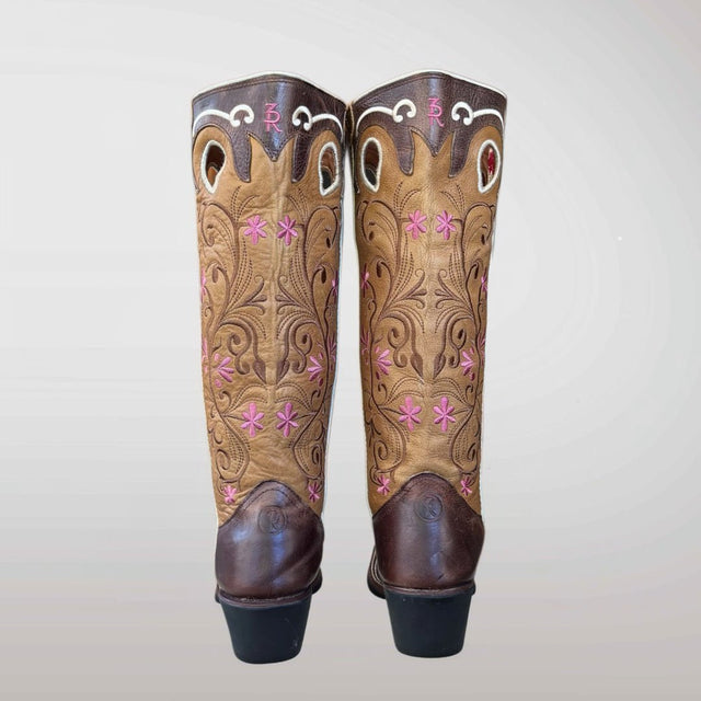 TONY LAMA Buckaroo Knee High Western Boots - Botablu