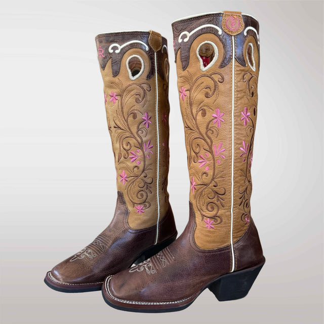 TONY LAMA Buckaroo Knee High Western Boots - Botablu