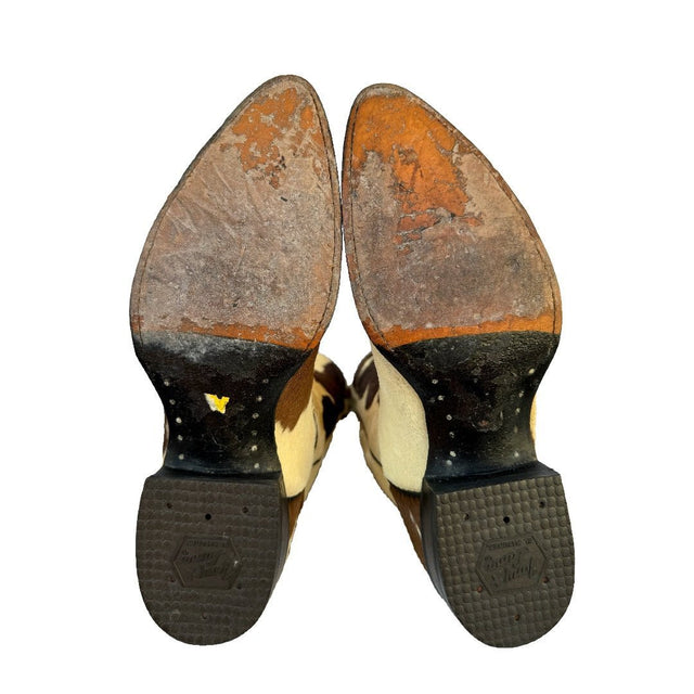 TONY LAMA Vintage Hair On Cowhide Pony Cowboy Boots - Botablu