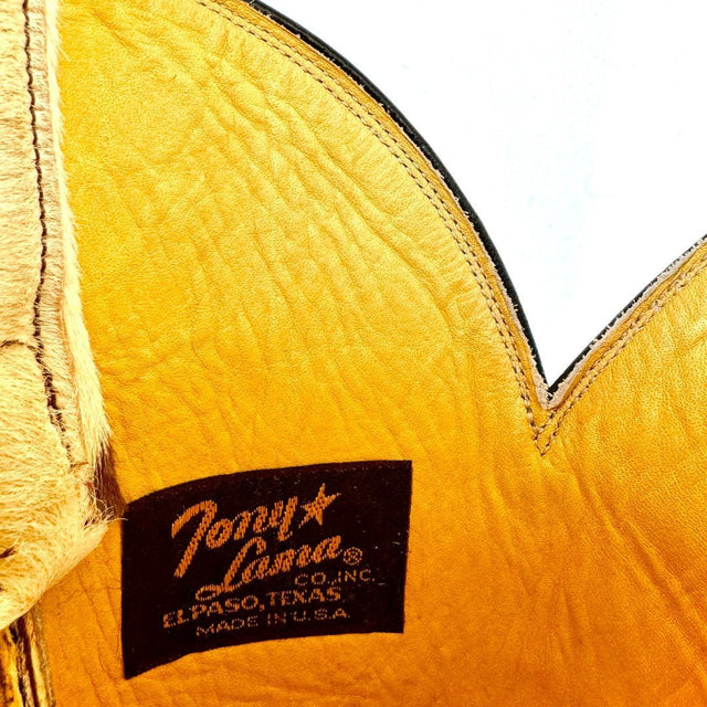 TONY LAMA Vintage Hair On Cowhide Pony Cowboy Boots - Botablu