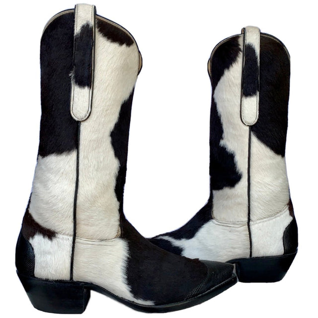 TRES OUTLAWS FALCONHEAD Calf Hair On Hide Cowhide Pony Exotic Western Cowgirl Cowboy Boots - Botablu