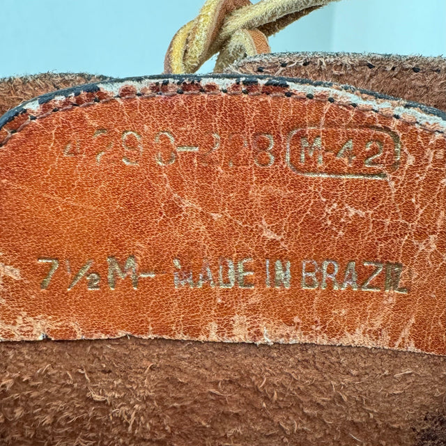 Vintage Lace Up Tall Brown Leather Boots - Botablu