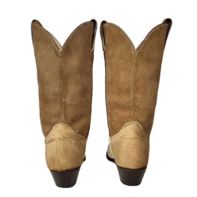 Vintage Pony Cowhide Hair On Hide Leather Cowgirl Western Boots - Botablu
