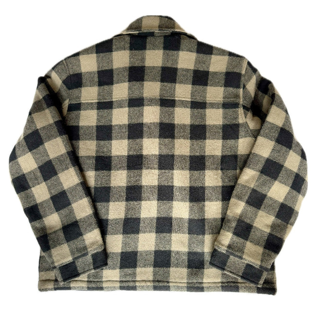 WOOLRICH Vintage Wool Checkered Fleece Lined Button Down Winter Shirt Jacket Shacket - Botablu