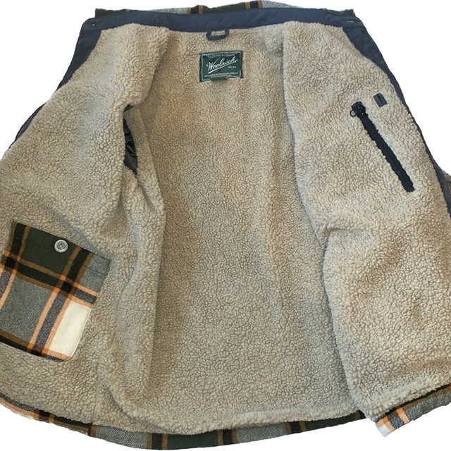 WOOLRICH Vintage Wool Plaid Button Down Winter Shirt Coat Jacket Shacket - Botablu