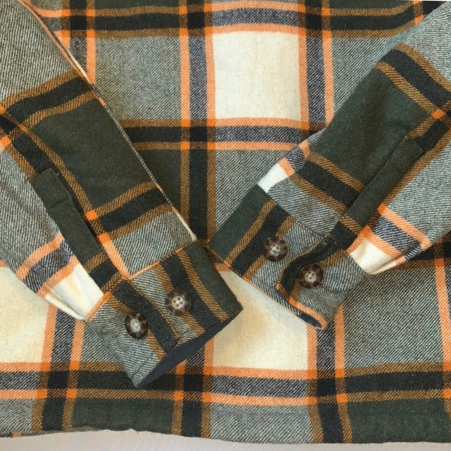 WOOLRICH Vintage Wool Plaid Button Down Winter Shirt Coat Jacket Shacket - Botablu