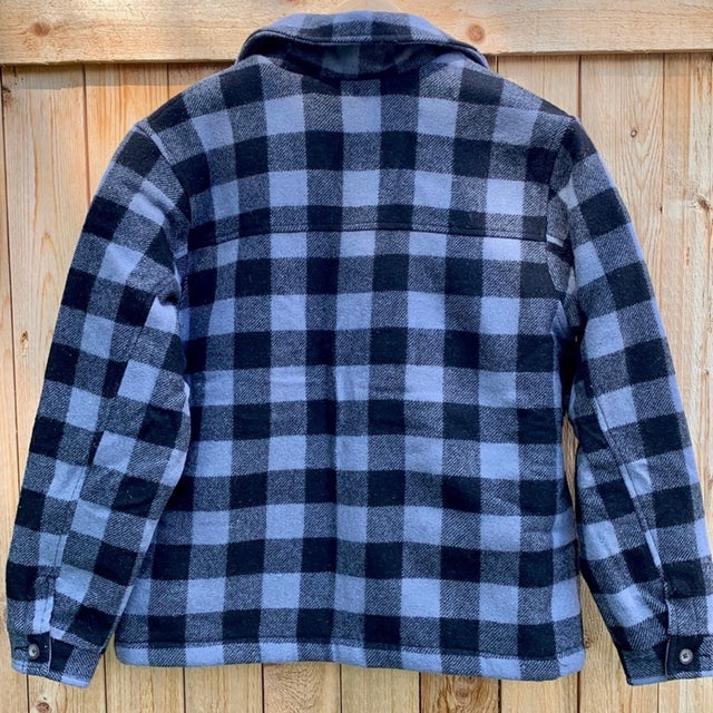 WOOLRICH Vintage Wool Plaid Fleece Lined Button Down Winter Shirt Coat Jacket Shacket - Botablu