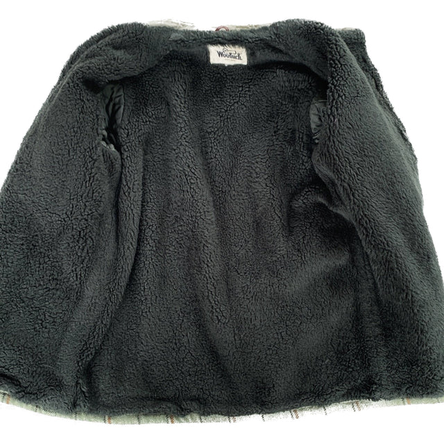 WOOLRICH Vintage Wool Plaid Fleece Lined Button Down Winter Shirt Coat Jacket Shacket - Botablu