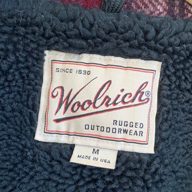 WOOLRICH Vintage Wool Plaid Fleece Lined Zippered Winter Coat Shirt Jacket Shacket - Botablu