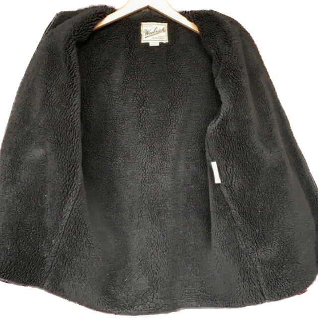 WOOLRICH Vintage Wool Plaid Fleece Lined Zippered Winter Coat Shirt Jacket Shacket - Botablu