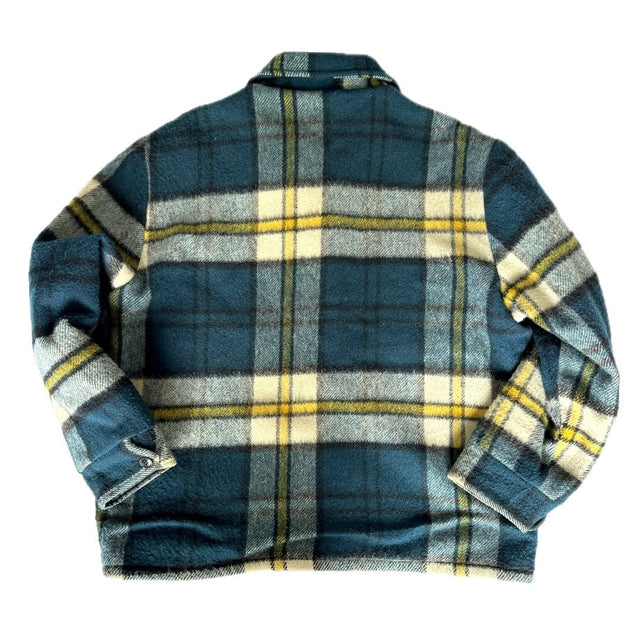 WOOLRICH Vintage Wool Sherpa Lined Button Down Winter Shirt Coat Jacket Shacket - Botablu